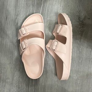 Pink Birkenstock sandals